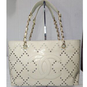 Authentic Chanel Patent Leather Tote from Karl Largerfeld